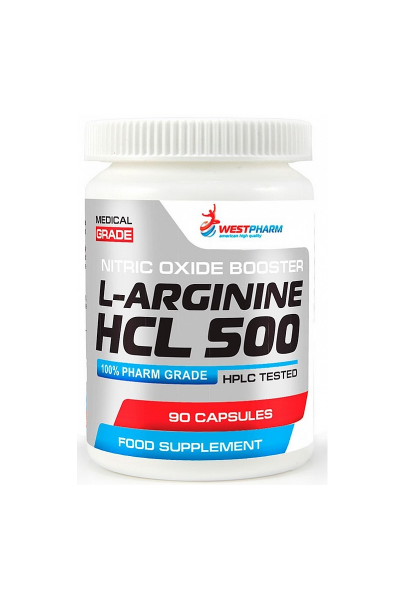 L-Arginine HCL from WestPharm, 500 мг (90 капсул)
