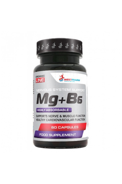 Mg + B6 from WestPharm (60 капсул) Mg + B6 from WestPharm (60 капсул)