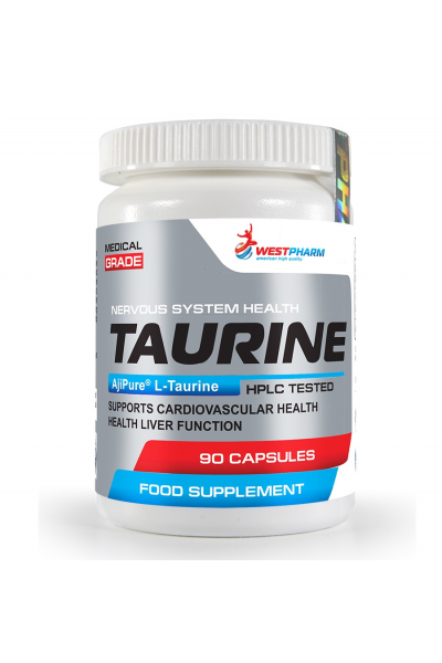 L-Taurine from WestPharm, 500 мг (90 капсул)