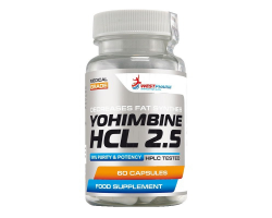 Yohimbine HCL 2.5 from WestPharm, 2,5 мг (60 капсул)