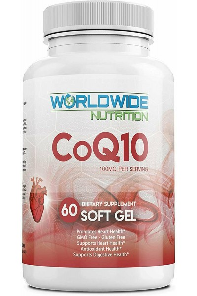 CoQ10 from Worldwide Nutrition, 100 mg (60 caps)