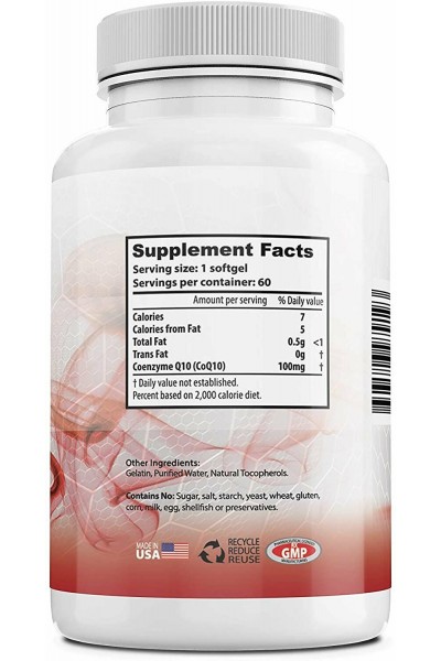 CoQ10 from Worldwide Nutrition, 100 mg (60 caps)