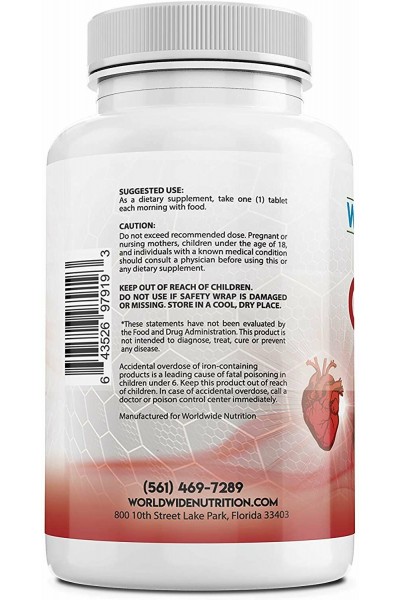 CoQ10 from Worldwide Nutrition, 100 mg (60 caps)
