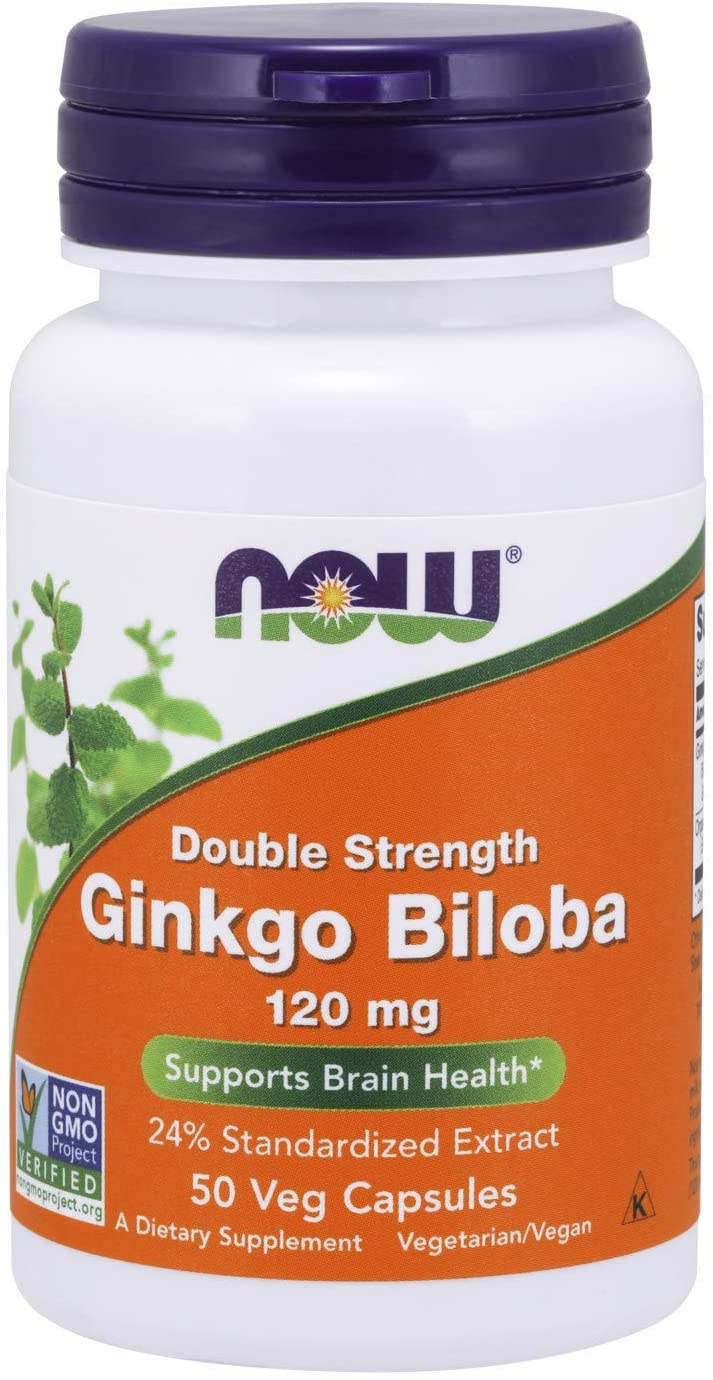 Купить NOW Ginkgo Biloba мг, 50 капсул